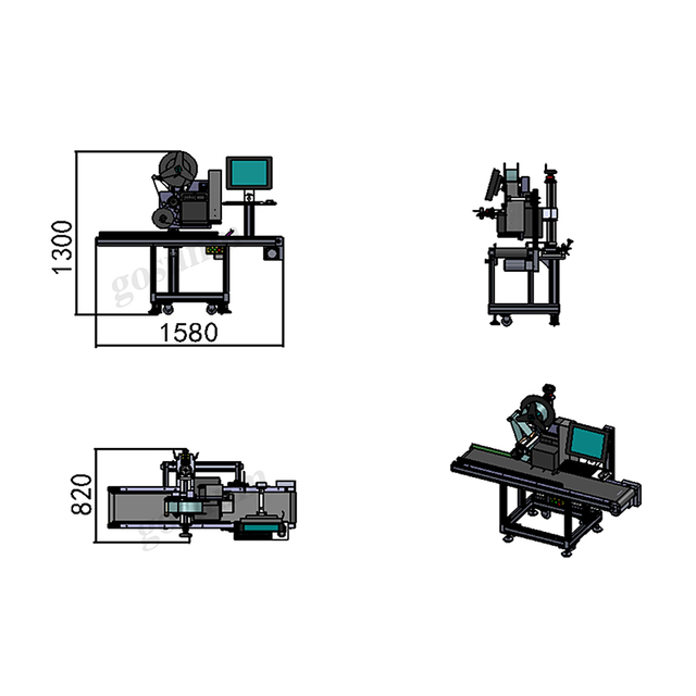 平面打印吸貼貼標機
