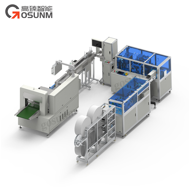 全自動平面口罩機檢測包裝線（10-50片包裝）